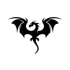 Wyvern Icon Vinyl Car Decal Sticker – Waterproof & UV-Resistant 3.4133333333333336"