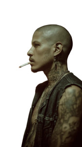 Punk Hispanic Man Vinyl Car Decal Sticker – Waterproof & UV-Resistant 4.8533333333333335"