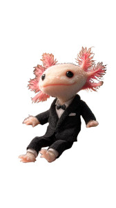 Tuxedoed Axolotl Vinyl Car Decal Sticker – Waterproof & UV-Resistant 4.8533333333333335" Tuxedoed Axolotl Vinyl Car Decal Sticker – Waterproof & UV-Resistant 4.8533333333333335"