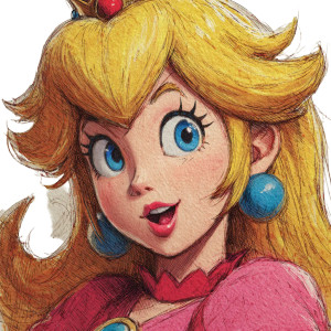 Cartoon Princess Peach Vinyl Car Decal Sticker – Waterproof & UV-Resistant 3.4133333333333336" Cartoon Princess Peach Vinyl Car Decal Sticker – Waterproof & UV-Resistant 3.4133333333333336"