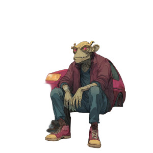 Alien Mechanic Vinyl Car Decal Sticker – Waterproof & UV-Resistant 6.826666666666667"