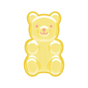 Gummy Bear Icon V2 Vinyl Car Decal Sticker – Waterproof & UV-Resistant 6.826666666666667"