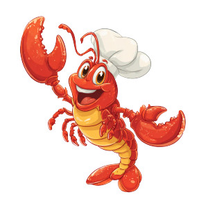 Cartoon Lobster Chef Vinyl Car Decal Sticker – Waterproof & UV-Resistant 3.4133333333333336" Cartoon Lobster Chef Vinyl Car Decal Sticker – Waterproof & UV-Resistant 3.4133333333333336"