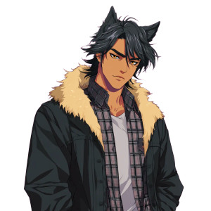 Werewolf Couple Vinyl Car Decal Sticker – Waterproof & UV-Resistant 3.4133333333333336"