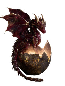 Baby Dragon Hatching V4 Vinyl Car Decal Sticker – Waterproof & UV-Resistant 8.213333333333333"