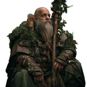 Dwarf Druid V3 Vinyl Car Decal Sticker – Waterproof & UV-Resistant 3.4133333333333336"