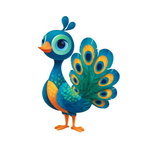 Cartoon Peacock Mascot Vinyl Car Decal Sticker – Waterproof & UV-Resistant 6.826666666666667" Cartoon Peacock Mascot Vinyl Car Decal Sticker – Waterproof & UV-Resistant 6.826666666666667"