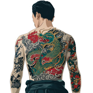 Yakuza Dragon Tattoo V2 Vinyl Car Decal Sticker – Waterproof & UV-Resistant 6.826666666666667"