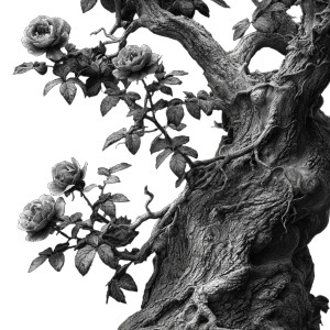 Gnarled Tree Trunk Vinyl Car Decal Sticker – Waterproof & UV-Resistant 3.4133333333333336"