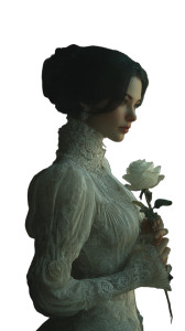 Mysterious Noblewoman V2 Vinyl Car Decal Sticker – Waterproof & UV-Resistant 4.8533333333333335"