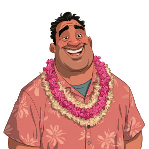 Happy Hawaiian Man Vinyl Car Decal Sticker – Waterproof & UV-Resistant 3.4133333333333336" Happy Hawaiian Man Vinyl Car Decal Sticker – Waterproof & UV-Resistant 3.4133333333333336"