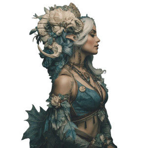 Fantasy Aquarius Character Vinyl Car Decal Sticker – Waterproof & UV-Resistant 3.4133333333333336"