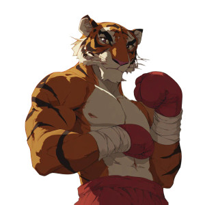 Tiger Boxer Art Vinyl Car Decal Sticker – Waterproof & UV-Resistant 3.4133333333333336" Tiger Boxer Art Vinyl Car Decal Sticker – Waterproof & UV-Resistant 3.4133333333333336"