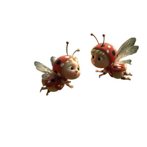 Ladybug Fairies Flying Vinyl Car Decal Sticker – Waterproof & UV-Resistant 3.4133333333333336" Ladybug Fairies Flying Vinyl Car Decal Sticker – Waterproof & UV-Resistant 3.4133333333333336"