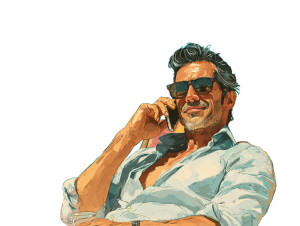 Boss On Beach Vinyl Car Decal Sticker – Waterproof & UV-Resistant 3.0933333333333333" Boss On Beach Vinyl Car Decal Sticker – Waterproof & UV-Resistant 3.0933333333333333"