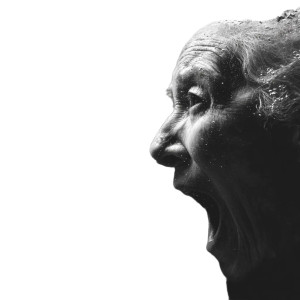 Screaming Underwater Lady Vinyl Car Decal Sticker – Waterproof & UV-Resistant 6.826666666666667"