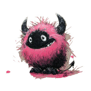 Pink Black Monster Vinyl Car Decal Sticker – Waterproof & UV-Resistant 3.4133333333333336" Pink Black Monster Vinyl Car Decal Sticker – Waterproof & UV-Resistant 3.4133333333333336"
