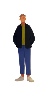 Smiling Handsome Guy Vinyl Car Decal Sticker – Waterproof & UV-Resistant 9.706666666666667"