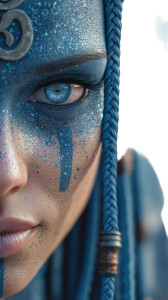 Futuristic Warrior Female Vinyl Car Decal Sticker – Waterproof & UV-Resistant 4.8533333333333335"