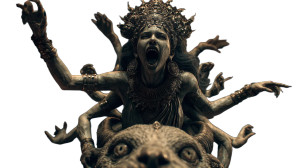 Eldritch Goddess Scream Vinyl Car Decal Sticker – Waterproof & UV-Resistant 2.72"