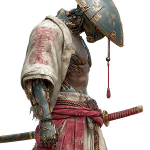 Cyborg Samurai V8 Vinyl Car Decal Sticker – Waterproof & UV-Resistant 6.826666666666667"