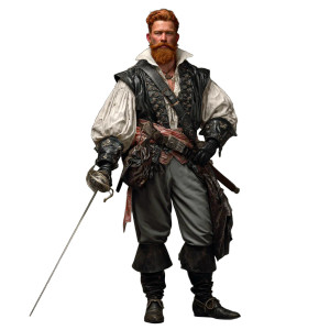Swashbuckling Sailor Vinyl Car Decal Sticker – Waterproof & UV-Resistant 6.826666666666667"