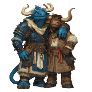 Dragonborn And Bull Warrior Vinyl Car Decal Sticker – Waterproof & UV-Resistant 3.4133333333333336"