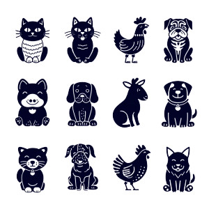Cute Animal Icons V2 Vinyl Car Decal Sticker – Waterproof & UV-Resistant 3.4133333333333336" Cute Animal Icons V2 Vinyl Car Decal Sticker – Waterproof & UV-Resistant 3.4133333333333336"
