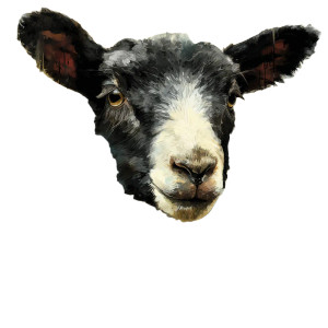 Dripping Art Lamb Vinyl Car Decal Sticker – Waterproof & UV-Resistant 6.826666666666667"