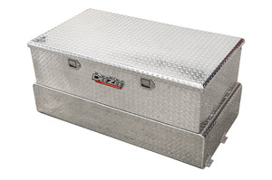 Dee Zee 62 Gallon Liquid Transfer Tank/Tool Box Combo | With Pump & Locking Cap | Aluminum Chest | 30x46-3/4x14 Dee Zee 62 Gallon Liquid Transfer Tank/Tool Box Combo | With Pump & Locking Cap | Aluminum Chest | 30x46-3/4x14