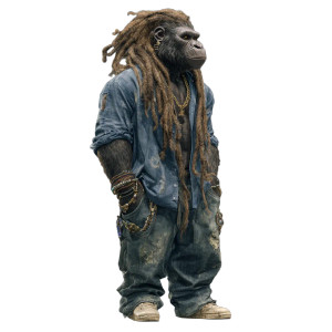 Jamaican Gorilla Vinyl Car Decal Sticker – Waterproof & UV-Resistant 3.4133333333333336" Jamaican Gorilla Vinyl Car Decal Sticker – Waterproof & UV-Resistant 3.4133333333333336"