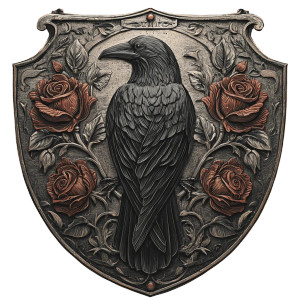 Renaissance Shield Vinyl Car Decal Sticker – Waterproof & UV-Resistant 6.826666666666667"