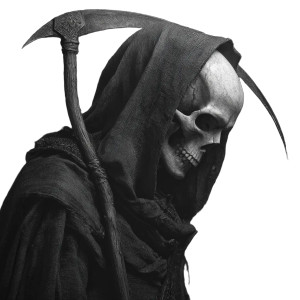 Creepy Grim Reaper Vinyl Car Decal Sticker – Waterproof & UV-Resistant 6.826666666666667" Creepy Grim Reaper Vinyl Car Decal Sticker – Waterproof & UV-Resistant 6.826666666666667"