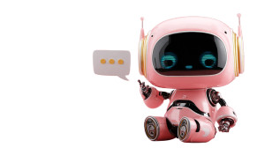 Cute Ai Robot V5 Vinyl Car Decal Sticker – Waterproof & UV-Resistant 2.72"