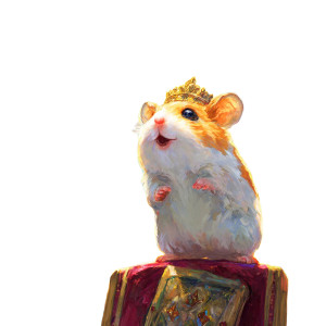 Epic Hamster King Vinyl Car Decal Sticker – Waterproof & UV-Resistant 3.4133333333333336"