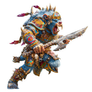 Warhammer Warrior V2 Vinyl Car Decal Sticker – Waterproof & UV-Resistant 3.4133333333333336"