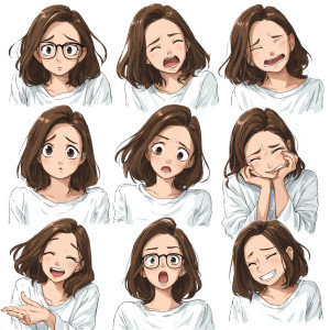 Manga Emoji Set Vinyl Car Decal Sticker – Waterproof & UV-Resistant 3.4133333333333336" Manga Emoji Set Vinyl Car Decal Sticker – Waterproof & UV-Resistant 3.4133333333333336"