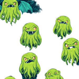 Smileyface Cthulhu Vinyl Car Decal Sticker – Waterproof & UV-Resistant 3.4133333333333336" Smileyface Cthulhu Vinyl Car Decal Sticker – Waterproof & UV-Resistant 3.4133333333333336"