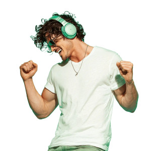 Dancing In Headphones Vinyl Car Decal Sticker – Waterproof & UV-Resistant 3.4133333333333336"