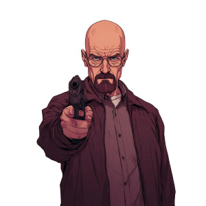 Walter White V2 Vinyl Car Decal Sticker – Waterproof & UV-Resistant 6.826666666666667"