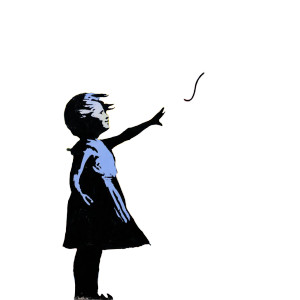 Girl With Balloon V12 Vinyl Car Decal Sticker – Waterproof & UV-Resistant 3.4133333333333336"