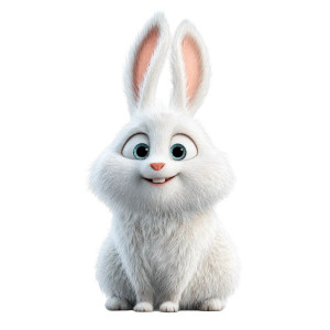 Happy Animated Rabbit Vinyl Car Decal Sticker – Waterproof & UV-Resistant 3.4133333333333336" Happy Animated Rabbit Vinyl Car Decal Sticker – Waterproof & UV-Resistant 3.4133333333333336"
