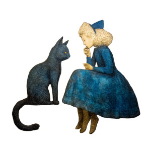 Alice And Cat V2 Vinyl Car Decal Sticker – Waterproof & UV-Resistant 3.4133333333333336" Alice And Cat V2 Vinyl Car Decal Sticker – Waterproof & UV-Resistant 3.4133333333333336"