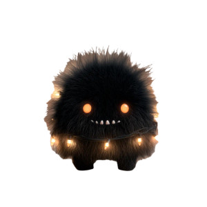 Cute Fuzzy Monster V2 Vinyl Car Decal Sticker – Waterproof & UV-Resistant 3.4133333333333336"