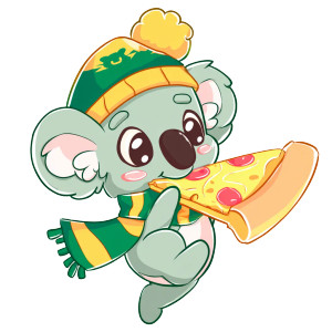 Pizza Koala Mascot Vinyl Car Decal Sticker – Waterproof & UV-Resistant 6.826666666666667" Pizza Koala Mascot Vinyl Car Decal Sticker – Waterproof & UV-Resistant 6.826666666666667"