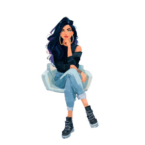 Confident Woman Salon Vinyl Car Decal Sticker – Waterproof & UV-Resistant 3.4133333333333336"