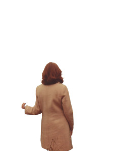 Mysterious Woman At Gate Vinyl Car Decal Sticker – Waterproof & UV-Resistant 8.213333333333333"