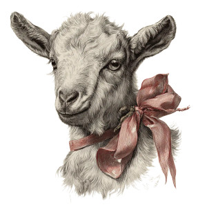 Cute Goat Bow Vinyl Car Decal Sticker – Waterproof & UV-Resistant 3.4133333333333336" Cute Goat Bow Vinyl Car Decal Sticker – Waterproof & UV-Resistant 3.4133333333333336"