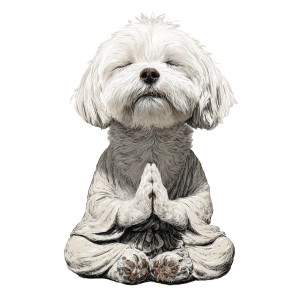 Maltese Dog Buddha Vinyl Car Decal Sticker – Waterproof & UV-Resistant 3.4133333333333336" Maltese Dog Buddha Vinyl Car Decal Sticker – Waterproof & UV-Resistant 3.4133333333333336"