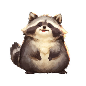 Chubby Cute Raccoon Vinyl Car Decal Sticker – Waterproof & UV-Resistant 3.4133333333333336" Chubby Cute Raccoon Vinyl Car Decal Sticker – Waterproof & UV-Resistant 3.4133333333333336"